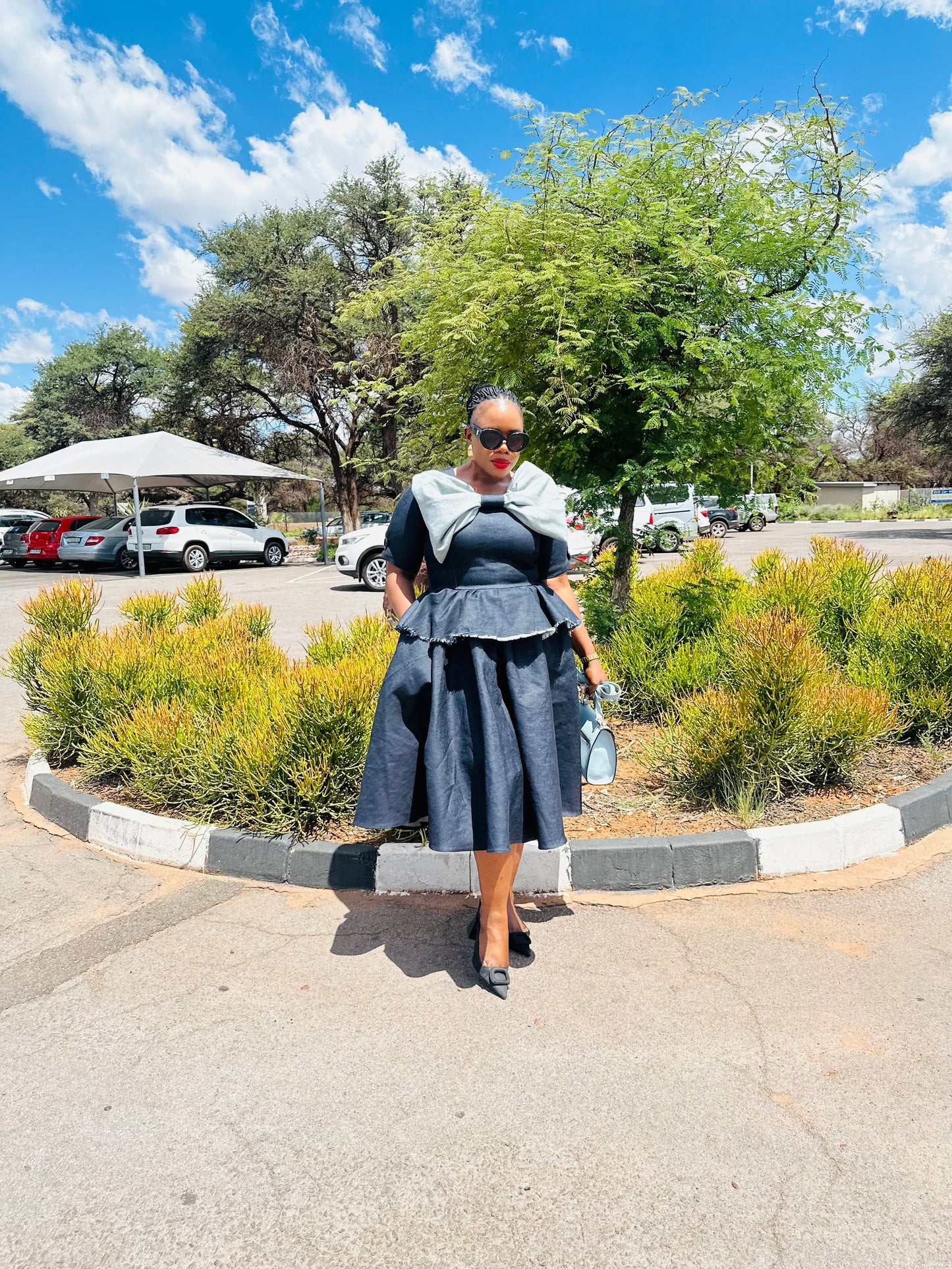 Denim tee dress