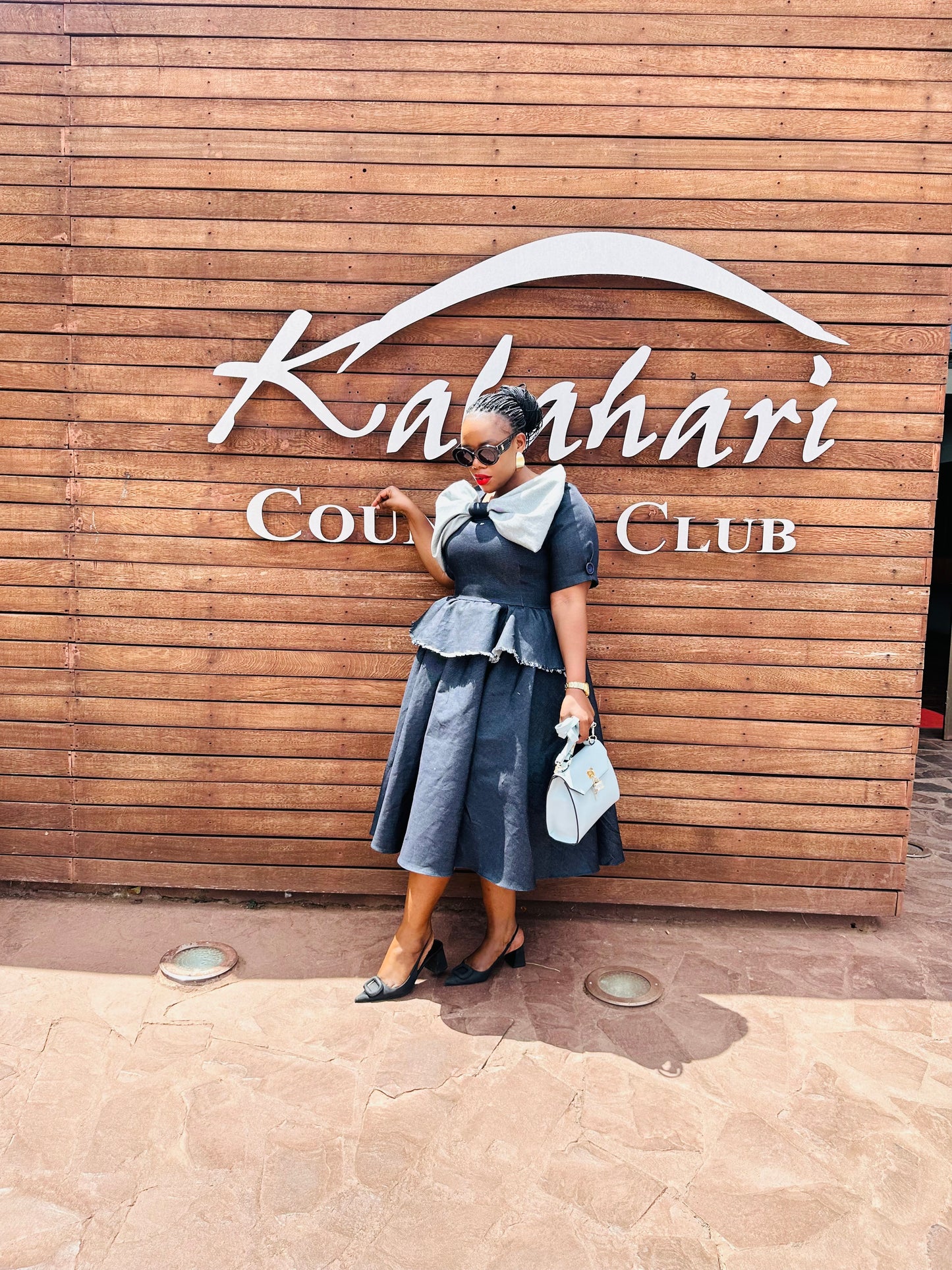 Denim tee dress