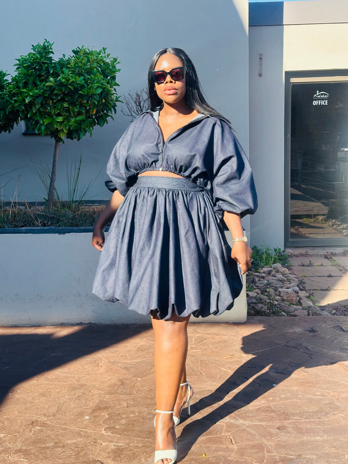 Bubble denim set