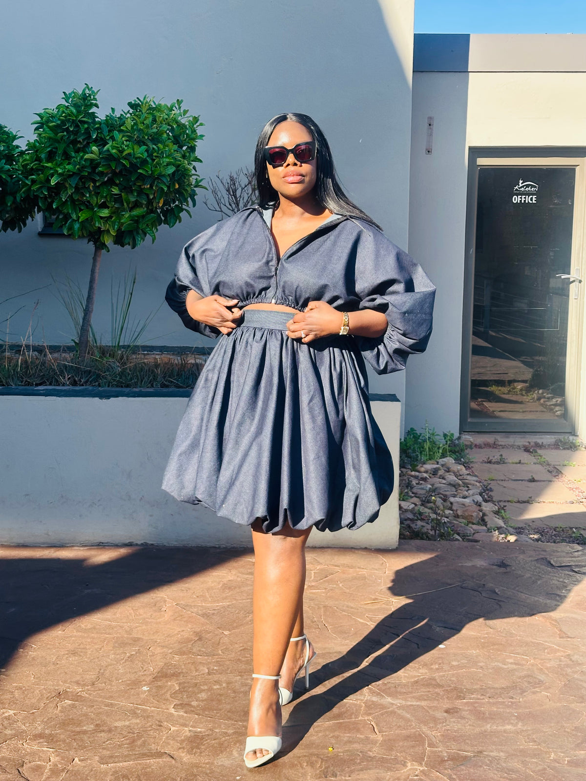 Bubble denim set